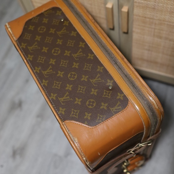 Vintage French Company Louis Vuitton Stratos 70 Monogram Suitcase Travel Bag - Picture 12 of 16
